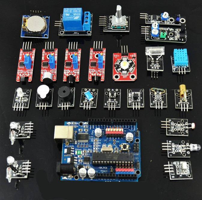 24 εξάρτηση εκκινητών αισθητήρων για Arduino, εξάρτηση αισθητήρων DIY 24 ενοτήτων