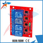 5V/12V 4 πίνακας ενότητας/επέκτασης ηλεκτρονόμων καναλιών για Arduino (κόκκινος πίνακας)