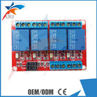 Ελαφριά ενότητα ηλεκτρονόμων τεσσάρων καναλιών για Arduino, κόκκινος πίνακας
