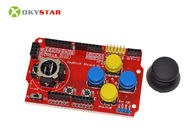 Κόκκινος πίνακας ελεγκτών Arduino επέκτασης ασπίδων V1.A πηδαλίων παιχνιδιών για το ηλεκτρονικό πρόγραμμα ρομποτικής