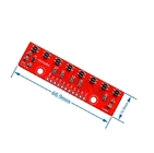 8 φωτοηλεκτρικός αισθητήρας IR ενότητας αισθητήρων Arduino ανίχνευσης γραμμών καναλιών