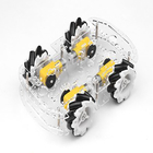 4WD πλαστική διαφανής εξάρτηση πλαισίων αυτοκινήτων ροδών έξυπνη για Mecanum