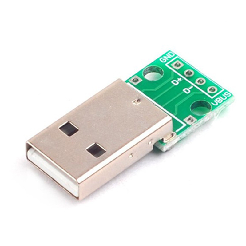 Αρσενικό USB 2,0 στον πίνακα προσαρμοστών PCB ΕΜΒΎΘΙΣΗΣ 2.54mm