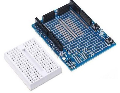 Ασπίδα πρωτοτύπων ProtoShield για Arduino με το μίνι πίνακα ψωμιού