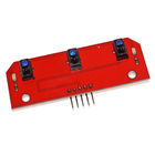 3 κόκκινη υπέρυθρη ενότητα CTRT5000 αισθητήρων καταδίωξης Arduino καναλιών με την έξοδο εργοστασίων δεικτών των οδηγήσεων