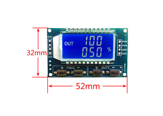 Διευθετήσιμη LCD ενότητα κύκλων καθήκοντος συχνότητας σφυγμού PWM για Arduino