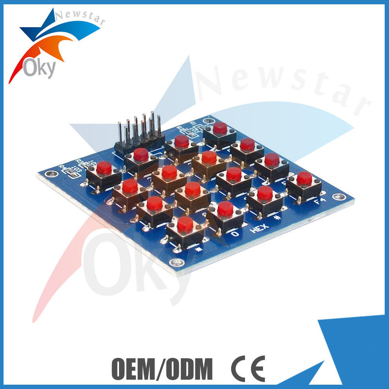 16 ενότητα μητρών σημείων των οδηγήσεων PCB 4 X 4 πληκτρολογίων για Arduino, MCU/AVR/πίνακας επιτροπής διακοπτών κουμπιών ΒΡΑΧΙΌΝΩΝ