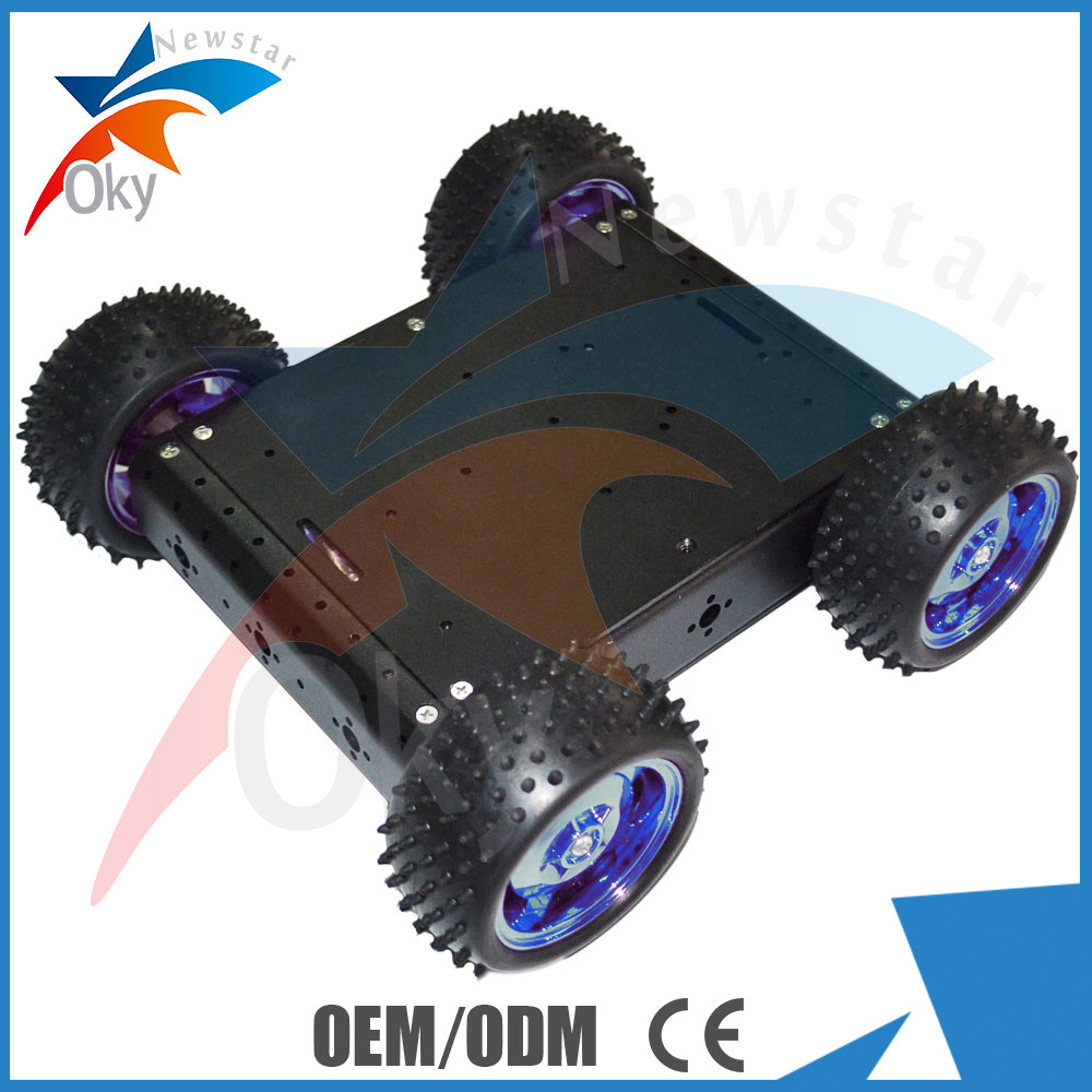 RC ηλεκτρική έξυπνη πλατφόρμα ρομπότ αυτοκινήτων αργιλίου Drive εξαρτήσεων 4WD ρομπότ Diy αυτοκινήτων