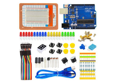 Εξάρτηση εκκινητών Arduino επιστήμης DIY με τον πίνακα ψωμιού ΟΗΕ R3 για το ηλεκτρονικό πρόγραμμα Arduino